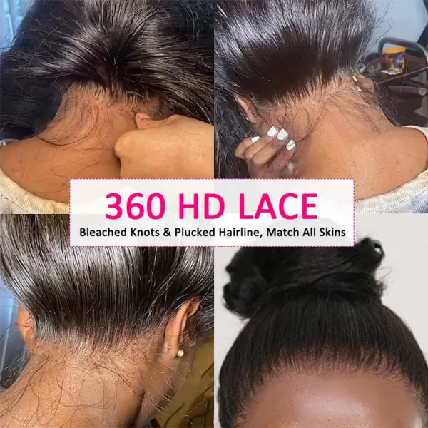 TRILL Loose Deep Wave 360 Lace Frontal Wig Invisi-Strap Pre Plucked & Bleached Human Hair