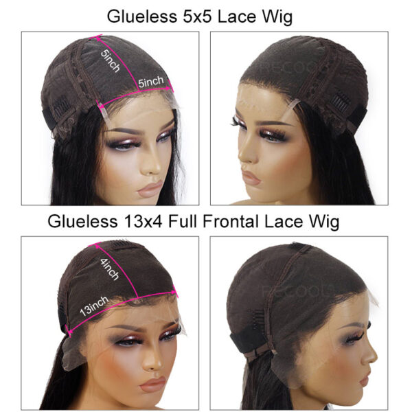 TRILL Deep Wave Realistic Hairline 5×5 OR 13×4 HD Lace Glueless Human Hair Wig 4C Edges Hairline