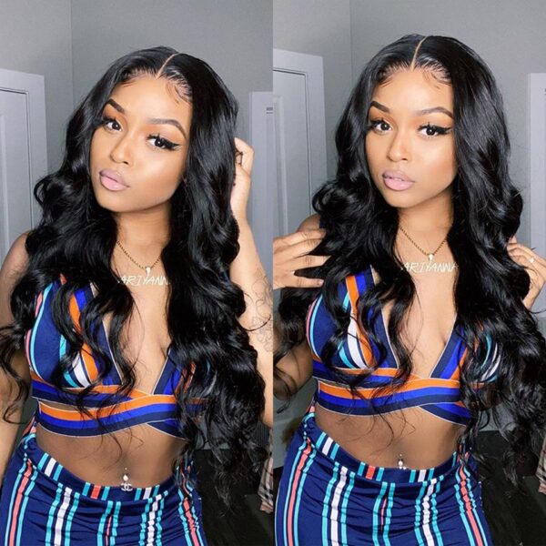TRILL HD Lace Wigs Body Wave 5×5 Undetectable Glueless Closure Wig 180% Density Pre Plucked & Bleached