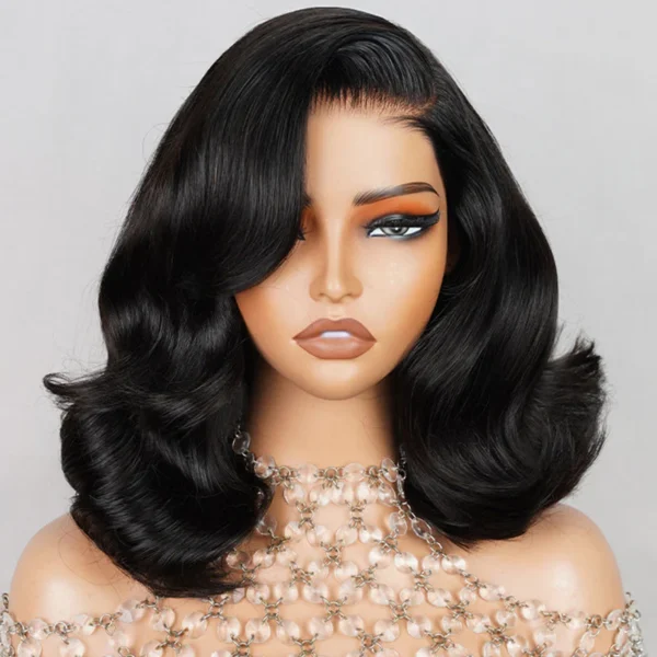 TRILL Limited Design #4 Chocolate Brown Pre Cut Glueless 6X5 Lace Closure Bob Wig