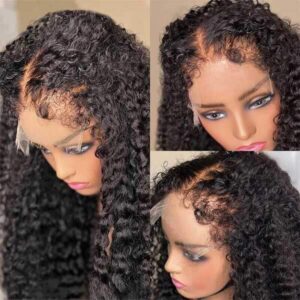 TRILL Deep Wave Realistic Hairline 5×5 OR 13×4 HD Lace Glueless Human Hair Wig 4C Edges Hairline