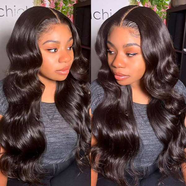 TRILL HD Lace Wigs Body Wave 5×5 Undetectable Glueless Closure Wig 180% Density Pre Plucked & Bleached