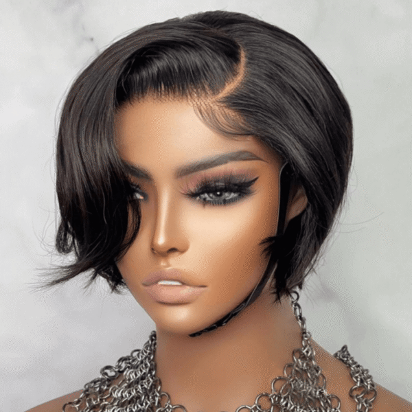 **TRILL DEAL**Pixie Cut Side Part Short Wigs Straight Hair Glueless Lace Front Wigs