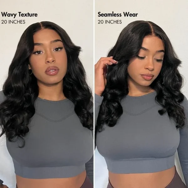 TRILL Throw On & Go Glueless Deep Wave No Lace Human Hair Headband Wig