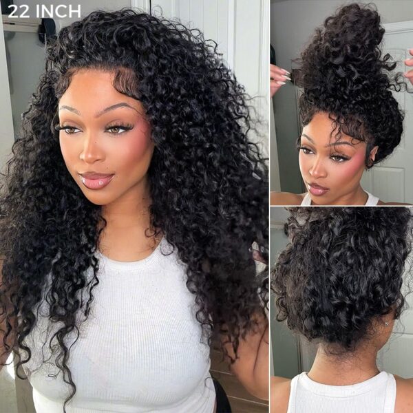 TRILL Water Wave Invisi-Strap 360 Lace Frontal Wigs Wet and Wavy Human Hair Plucked & Bleached