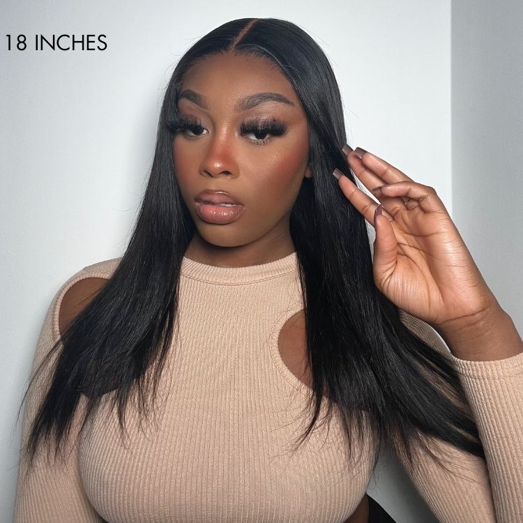 TRILL Hair 180% Density | Silky Straight Glueless 5x5 Closure HD Lace Long Wig | Large & Small Cap Size