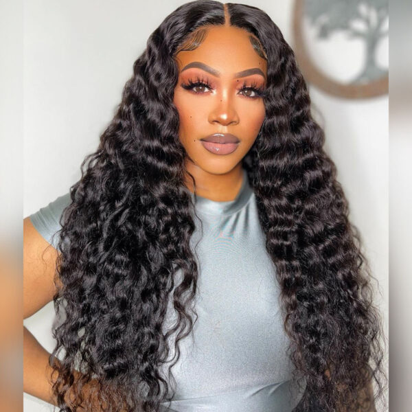 *TRILL DEAL**Water Wave Glueless Bob Wig 13×4 Undetectable Lace Front Short Human Hair Wig