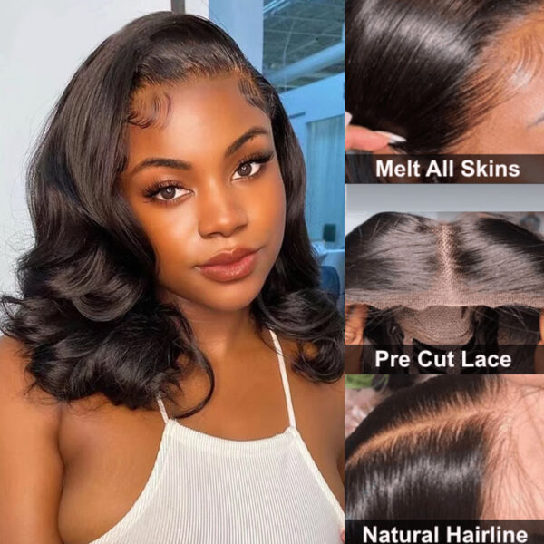 TRILL Wear Go Short Loose Wave 6×5 Lace Wig Barrel Curls Glueless Wig Pre Cut Lace 180% Density