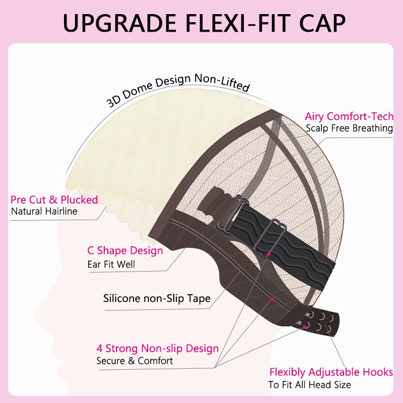 TRILL Deep Wave Flexi-Fit Wear Go Glueless Human Hair Wig 6×5 9×6 Melt Lace Pre Everything Fit All Size