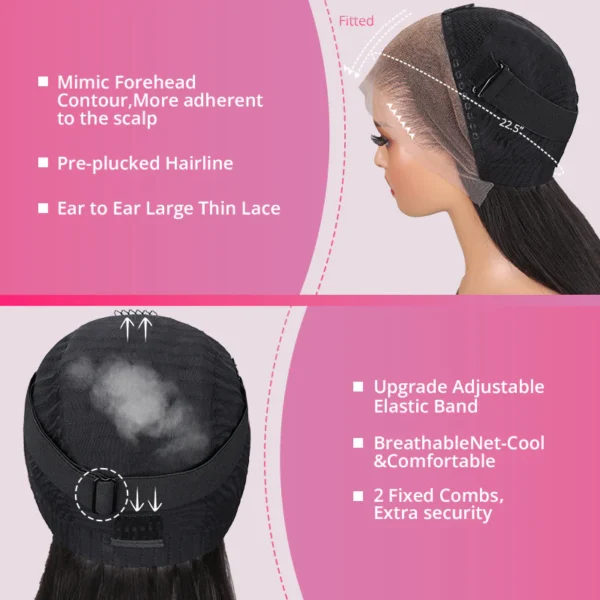 TRILL 13x4 Lace Frontal Copper Ginger Loose Body Wave Invisible Knots Breathable Cap