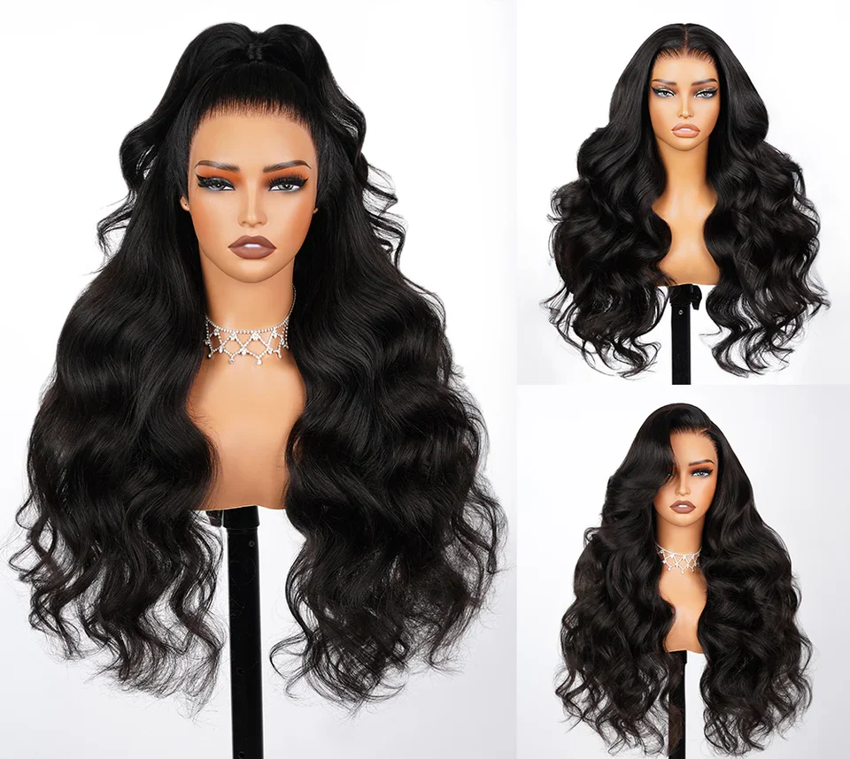 TRILL Glueless Wig Straight With Drawstring Natural Black 100% Human Hair Wig - Image 2