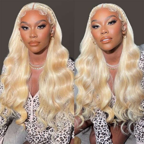 13x4 Pre-All Glueless TRILL  613 Blonde Ombre Body Wave Wigs Invisible Knots Natural Hairline