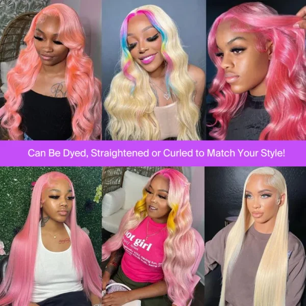 13x4 Pre-All Glueless TRILL  613 Blonde Ombre Body Wave Wigs Invisible Knots Natural Hairline