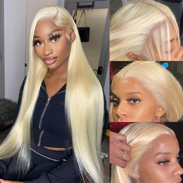 TRILL 13x4 Pre-All Glueless 613 Blonde Silky Straight 30 Inch Wigs Invisible Knots Natural Hairline