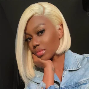 TRILL 6x5 Invisible Knots & 13x4 Lace Frontal 613 Blonde Straight Wigs Realistic Hairline