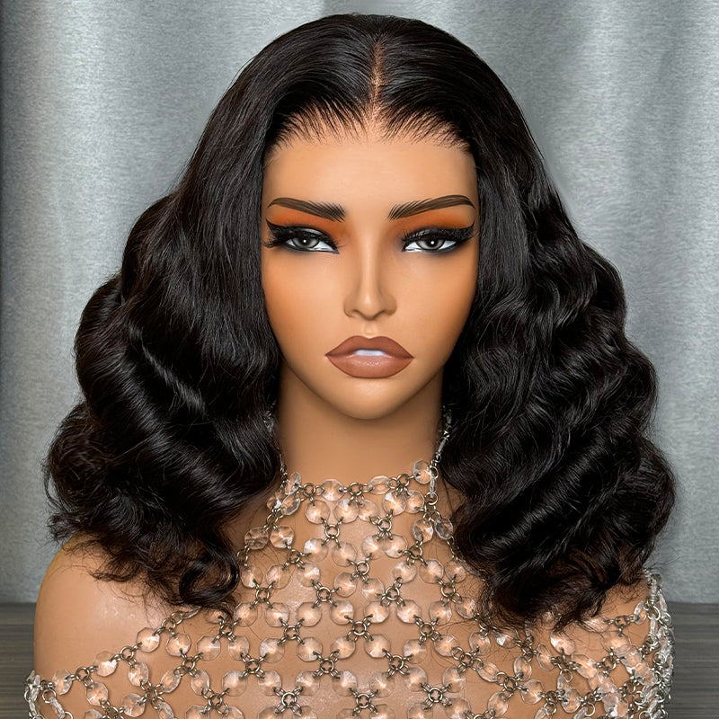 TRILL 6x5 Invisible Knots Glueless Curly Bob Wigs Pre-cut Lace Natural Black Beginner Friendly - Image 7