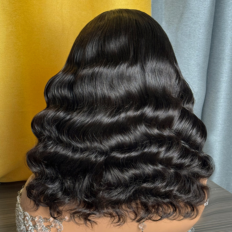 TRILL 6x5 Invisible Knots Glueless Curly Bob Wigs Pre-cut Lace Natural Black Beginner Friendly - Image 8