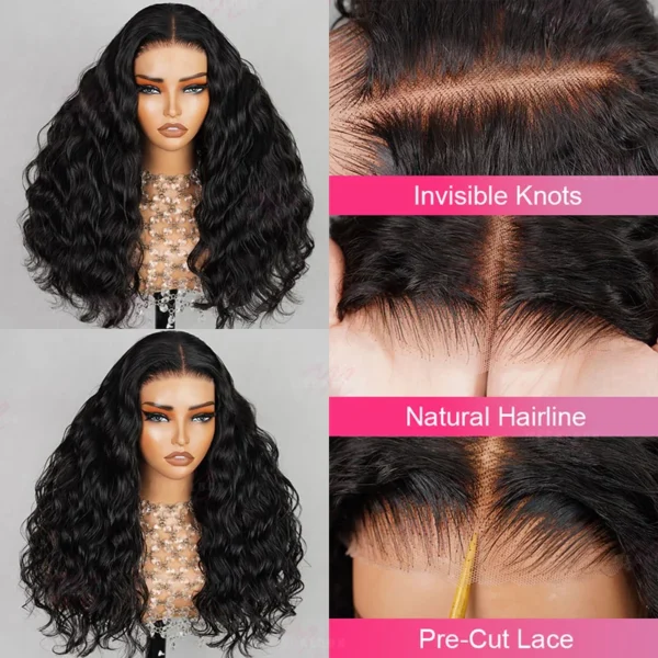 6x5 Invisible TRILL Knots Glueless Loose Body Wave Wigs Pre-cut Lace Natural Black Beginner Friendly