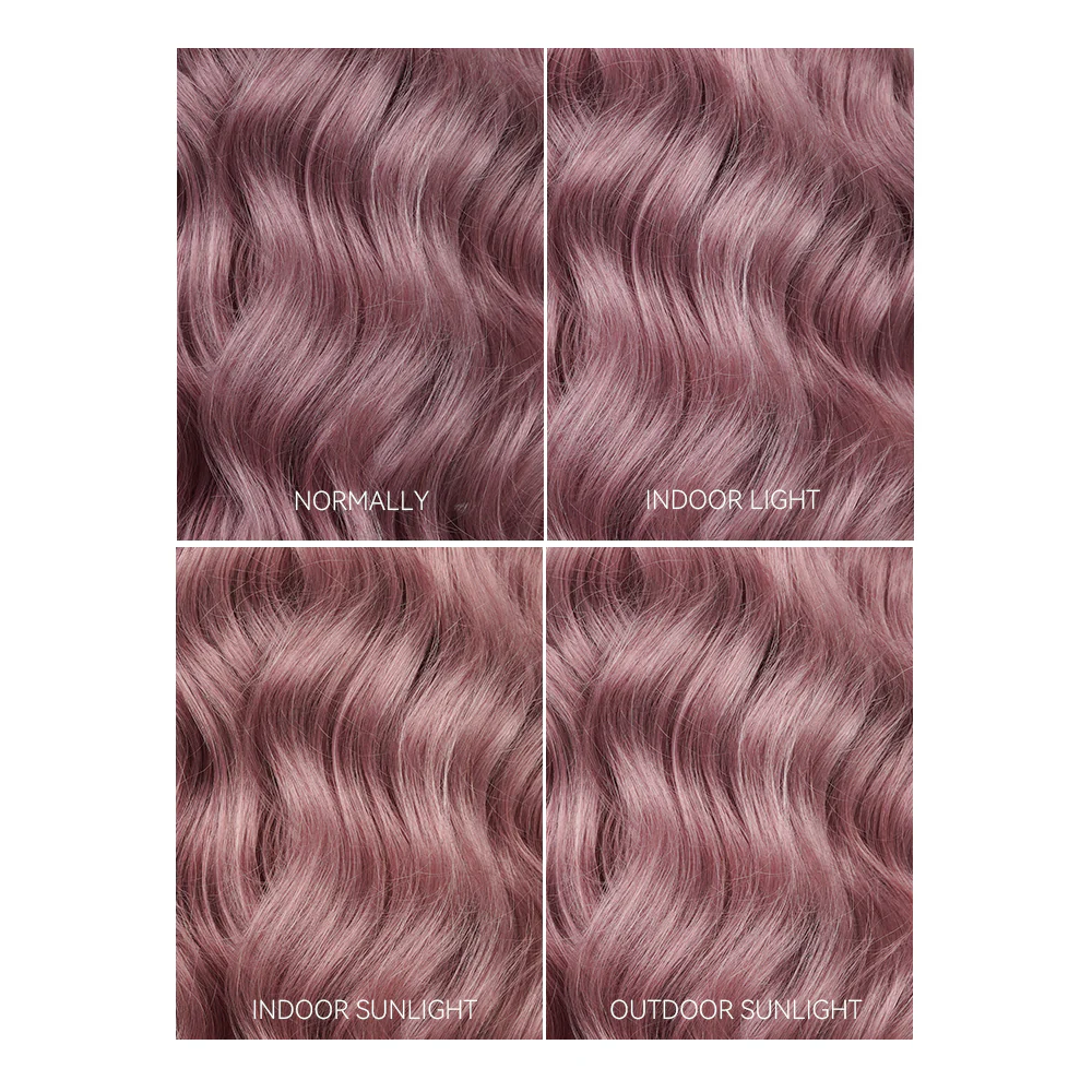 13x6 TRILL Ash Purple Glueless Wigs Silky Straight With Drawstring 100% Human Hair Wig - Image 7