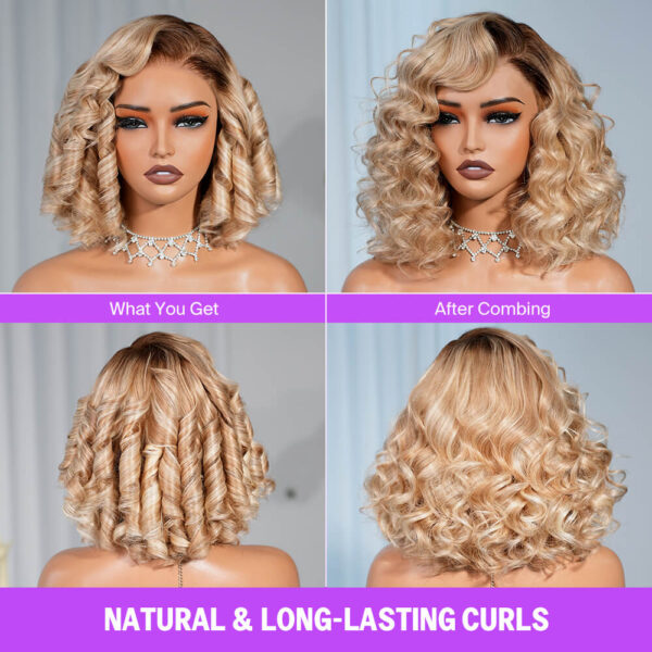 TRILL 6x5 Invisible Knots Glueless Ash Blonde Ombre Loose Body Wave Wigs Realistic Hairline Beginner Friendly