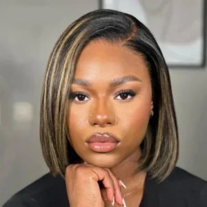 TRILL 6x5 Invisible Knots Glueless Balayage Straight Bob Wigs Realistic Hairline Beginner Friendly