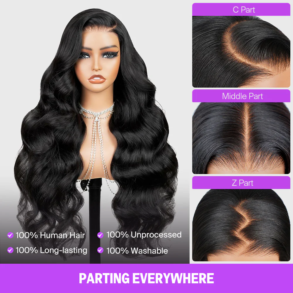 6x5 invisible knots TRILL Glueless Body Wave Wigs Realistic Hairline Pre-cut Lace Beginner Friendly - Image 6