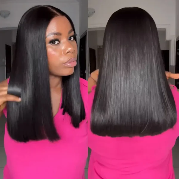TRILL 6x5 Invisible Knots Glueless Chocolate Brown Straight Wigs Realistic Hairline Beginner Friendly