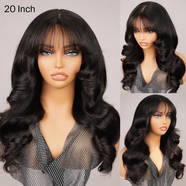 5x5 Invisible Knots TRILL Curtain Bang Loose Wave Natural Black Beginner Friendly