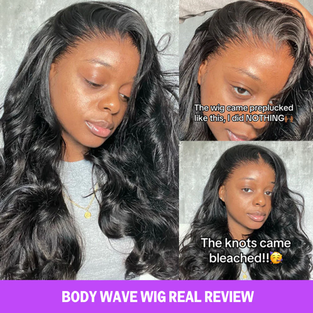 13x4 Lace Frontal Loose Body Wave Invisible Knots Natural Black Natural Edges - Image 7