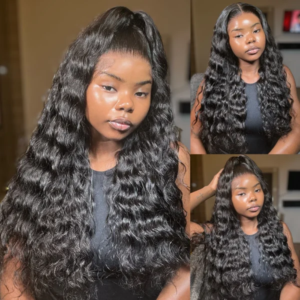 3D Lace Half Wig Glueless TRILL Bohemian Curl Hair With Breathable Dome Cap 6Inch Deep Parting