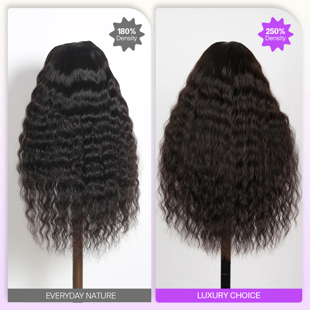 TRILL Glueless Wig Bohemian Natural Curl With Drawstring Natural Black 100% Human Hair Wig - Image 5