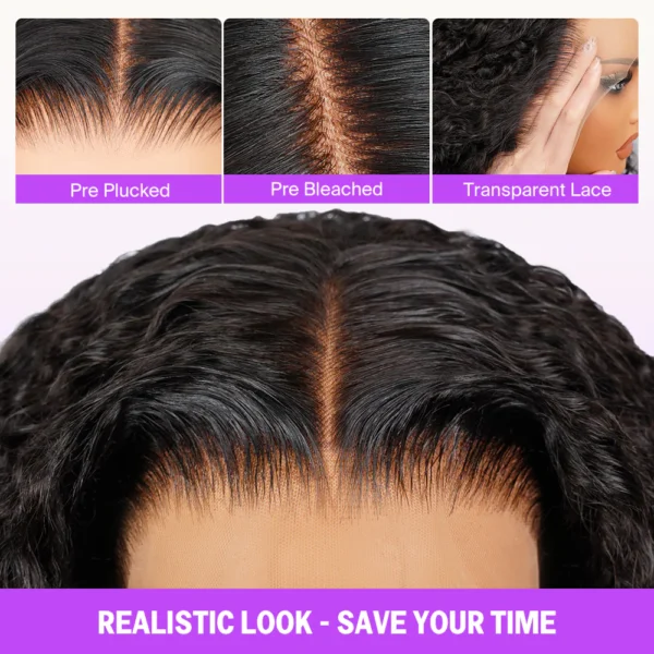 13x4 Lace Frontal Loose Body Wave Invisible Knots Natural Black Natural Edges