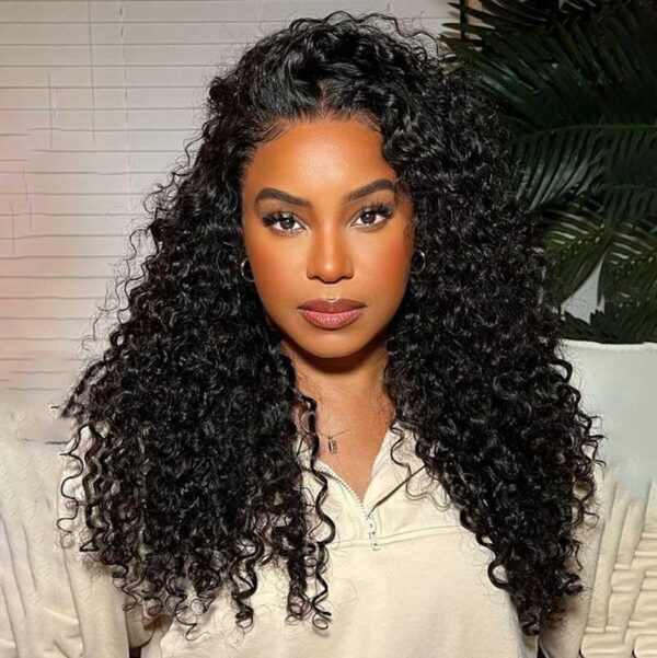 10x6 TRILL Pre-All Glueless Wig Water Wave Invisible Knots Natural Black Beginner Friendly