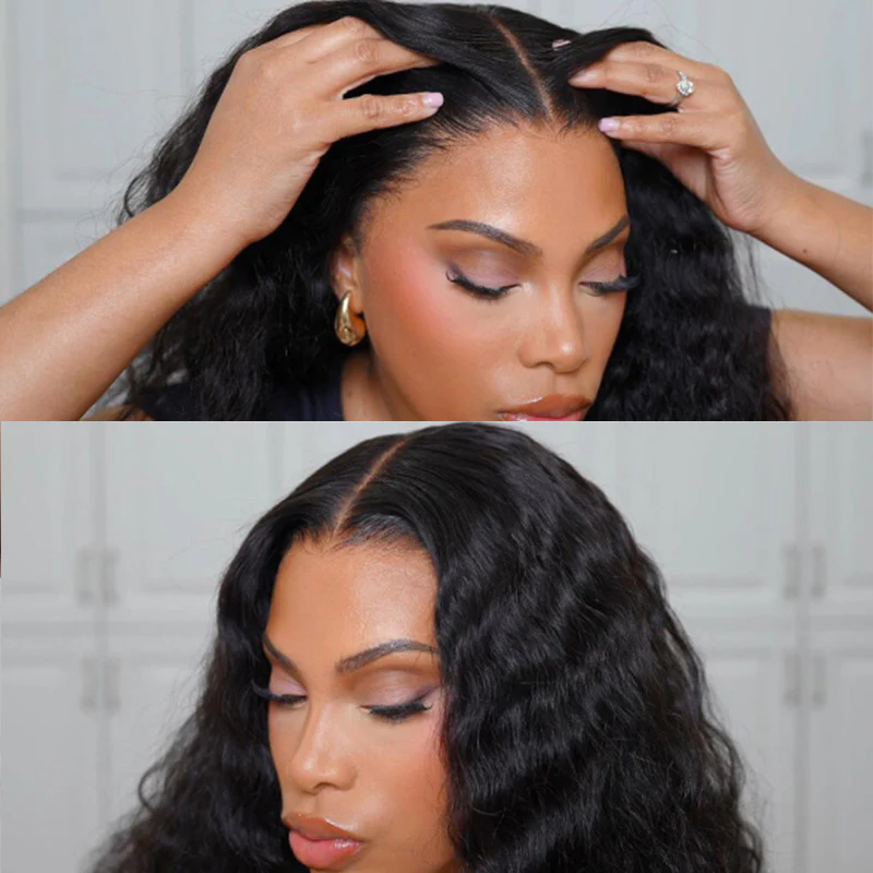 TRILL Glueless Wig Bohemian Natural Curl With Drawstring Natural Black 100% Human Hair Wig - Image 7