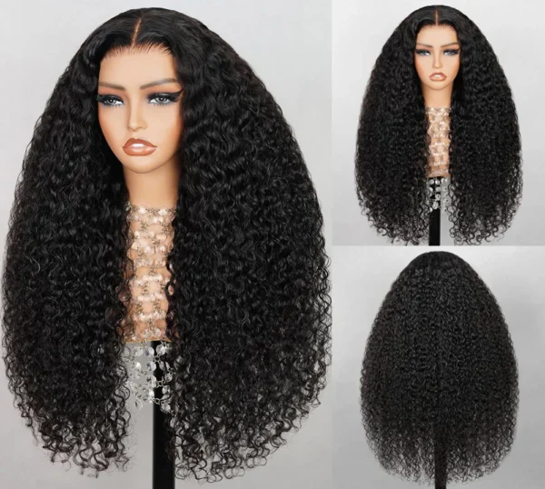 TRILL 6x5 Invisible Knots Glueless Loose Deep Wave Wigs Pre-cut Lace Natural Black Beginner Friendly