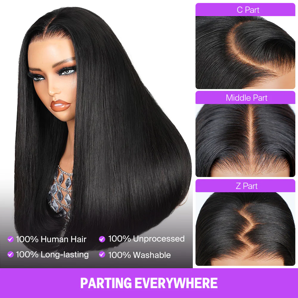 TRILL 6x5 Invisible Knots Glueless Chocolate Brown Straight Wigs Realistic Hairline Beginner Friendly - Image 6