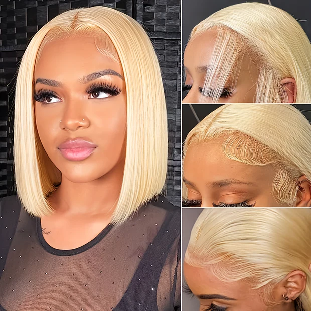 TRILL 6x5 Invisible Knots & 13x4 Lace Frontal 613 Blonde Straight Wigs Realistic Hairline - Image 7