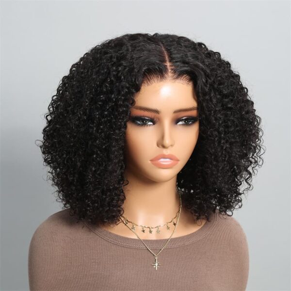 6 Inches Deep Part Wigs TRILL Curly Natural Black Breathable Cap