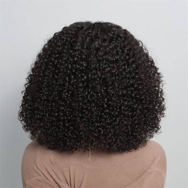 6 Inches Deep Part Wigs TRILL Curly Natural Black Breathable Cap