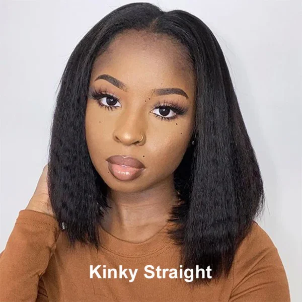 13x5 Pre-All Glueless TRILL Water Wave Bob Invisible Knots Natural Black Beginner Friendly