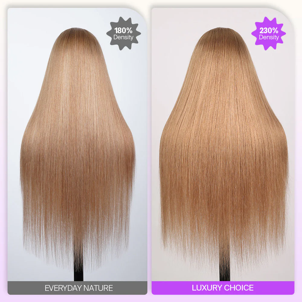 Milk Tea Brown With TRILL Highlight Glueless Body Wave With Drawstring 100% Human Hair Wig - Image 5