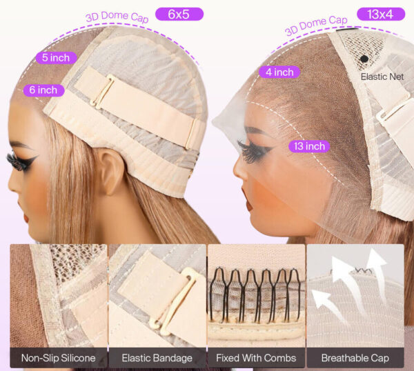 TRILL 13x4 Pre-All Glueless Milk Tea Brown Straight Wigs Invisible Knots Natural Hairline