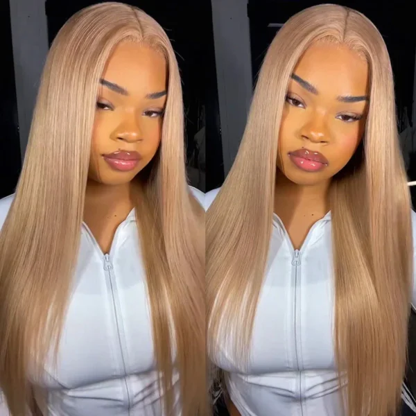 TRILL 13x4 Pre-All Glueless Milk Tea Brown Straight Wigs Invisible Knots Natural Hairline