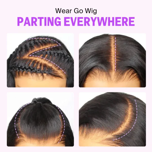 10x6 TRILL Pre-All Glueless Wig Water Wave Invisible Knots Natural Black Beginner Friendly