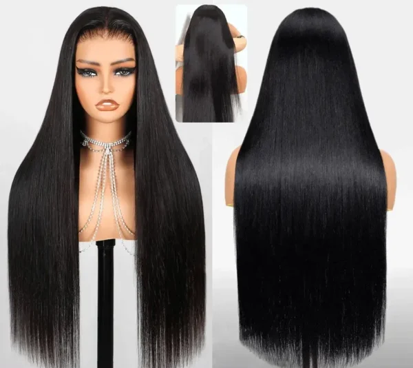 13x4 Pre-All Glueless TRILL Body Wave 30 Inch invisible knots Natural Black Natural Hairline