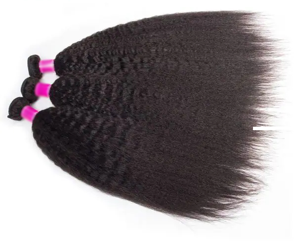 TRILL Hair Peruvian Kinky Straight Hair 4 Bundles Deal Mink Hair Yaki Straight Human Hair Weave - Image 2