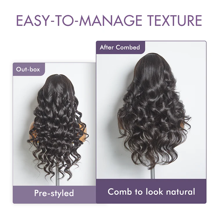 TRILL All-Day Comfort Wig 180% / 250% Density Glueless 7x6 Closure HD Lace Loose Body Wave Long Wig Pre-Cut Lace - Image 15