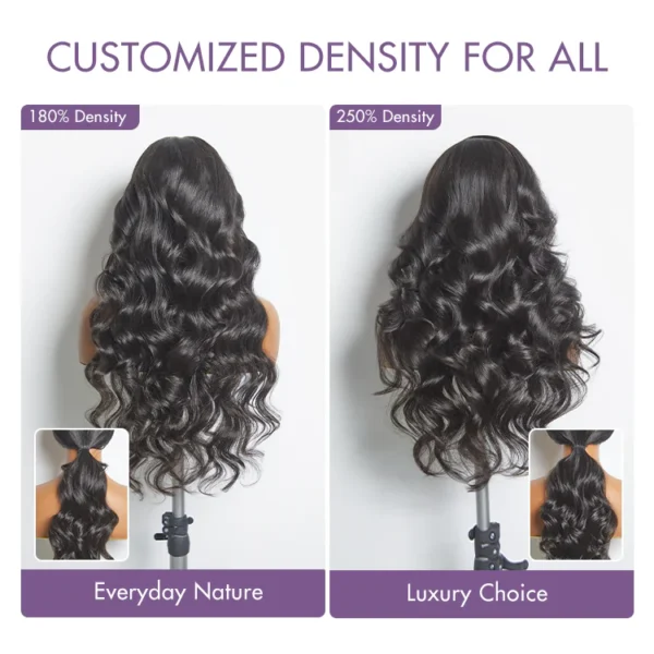 TRILL All-Day Comfort Wig 180% / 250% Density Glueless 7x6 Closure HD Lace Loose Body Wave Long Wig Pre-Cut Lace