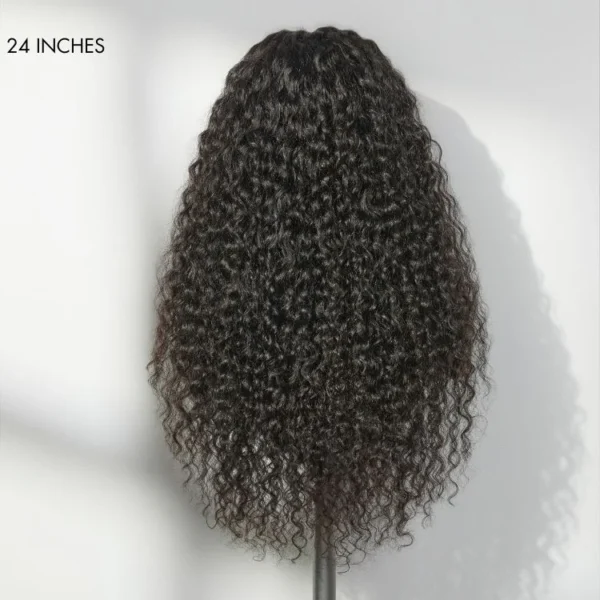 TRILL 180% / 250% Density Water Wave Glueless Flexi-Fit Drawstring 13x4 Frontal Lace Fluffy Curly Wig Pre-Cut Lace