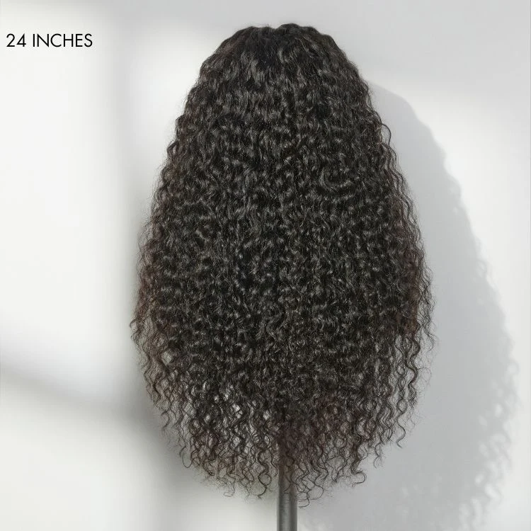 TRILL 180% / 250% Density Water Wave Glueless Flexi-Fit Drawstring 13x4 Frontal Lace Fluffy Curly Wig Pre-Cut Lace - Image 8